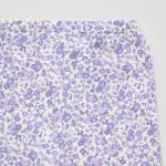 Purple Uniqlo Flower Print Baby Leggings