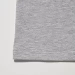 Tops Uniqlo Heattech Extra Warm Cotton Crew Neck Long Sleeved Thermal Woman Gray