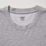 Tops Uniqlo Heattech Extra Warm Cotton Heather Crew Neck Long Sleeved Thermal Men Gray