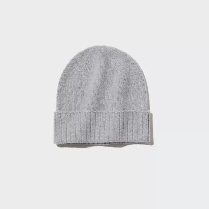 Uniqlo 100% Cashmere Knitted Women’s Hats Light Grey