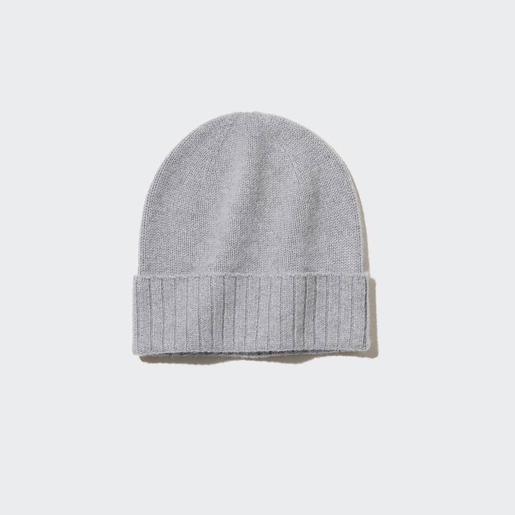 Uniqlo 100% Cashmere Knitted Women's Hats Light Grey-XHA062153