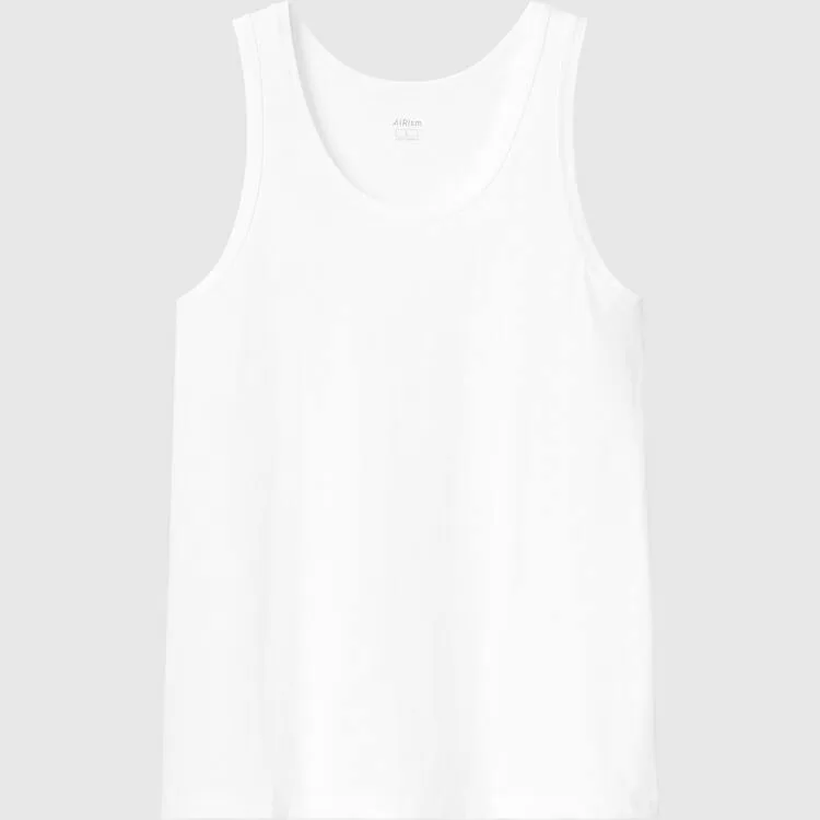 Uniqlo Airism Cotton Men’s Tops White Uniqlo Airism Cotton Men’s Tops White