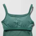 Uniqlo Airism Cotton Ribbed Sleeveless Vest Women Green