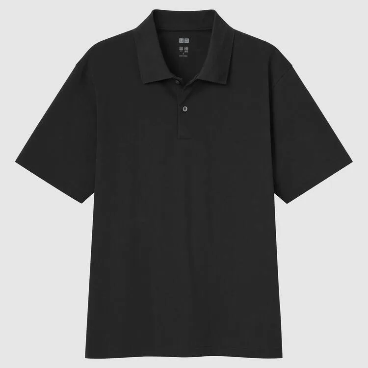Uniqlo Airism Men’s Polo Shirt Black Uniqlo Airism Men’s Polo Shirt Black