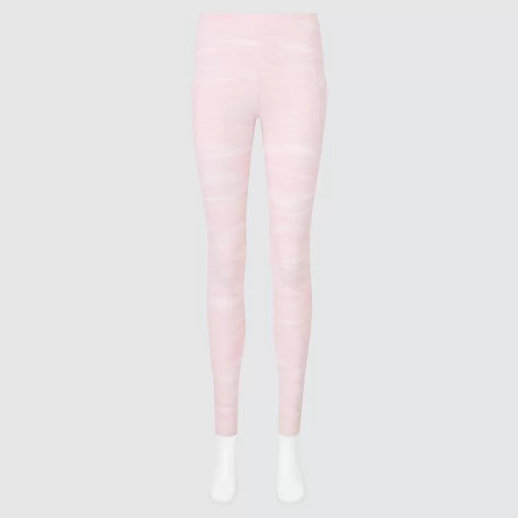 Uniqlo Airism Uv Protection Printed Soft Leggings With Pockets Women Pink Uniqlo Airism Uv Protection Printed Soft Leggings With Pockets Women Pink