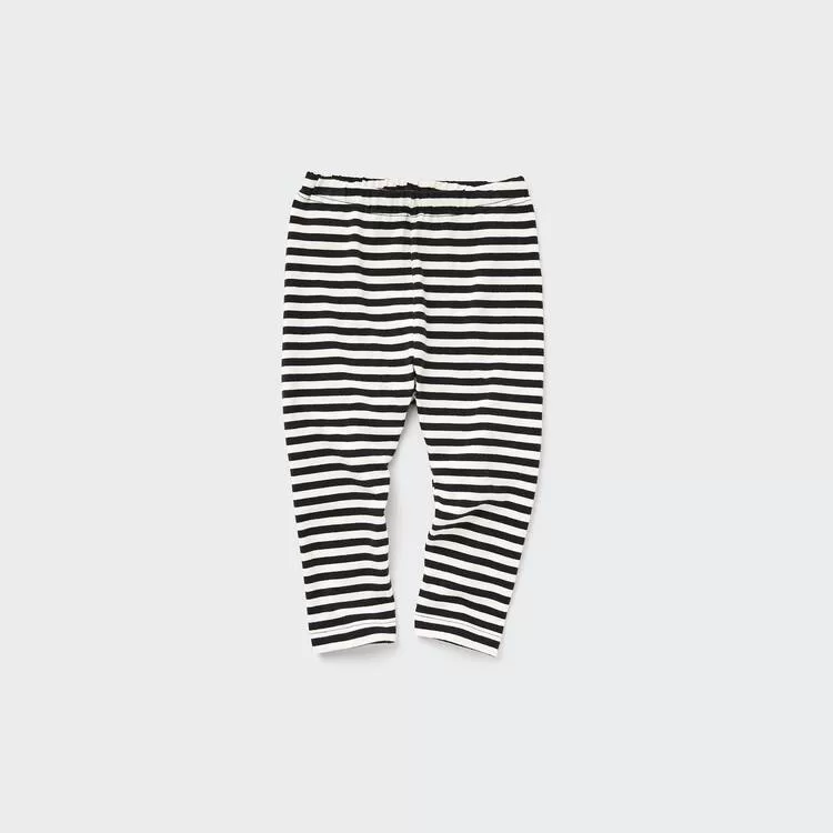 Uniqlo Black Striped Baby Leggings Uniqlo Black Striped Baby Leggings