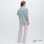 Uniqlo Cotton Checked Short Sleeved Women’s Shirts Green