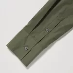 Uniqlo Cotton Long Sleeved Dress Women Green