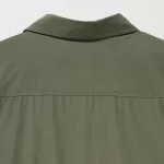 Uniqlo Cotton Long Sleeved Dress Women Green