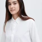 Uniqlo Cotton Long Sleeved Women’s Shirts White