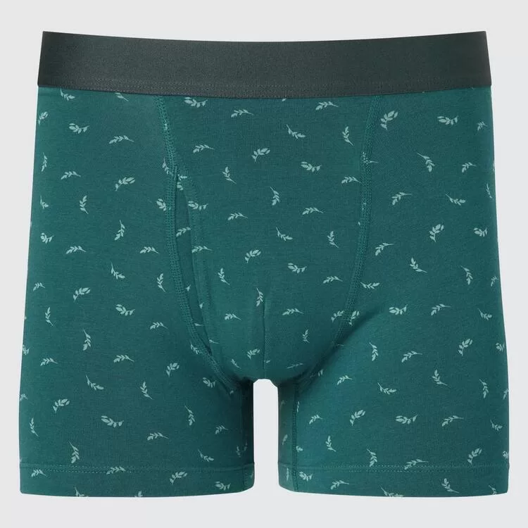 Uniqlo Cotton Printed Boxer Men’s Underwear Green Uniqlo Cotton Printed Boxer Men’s Underwear Green