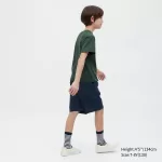 Uniqlo Cotton Twill Easy Shorts Boys Navy Blue