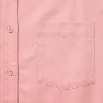 Uniqlo Cotton Twill Oversized Long Sleeved Women’s Shirts Pink