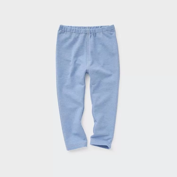 Uniqlo Denim-like Baby Blue Leggings Uniqlo Denim-like Baby Blue Leggings