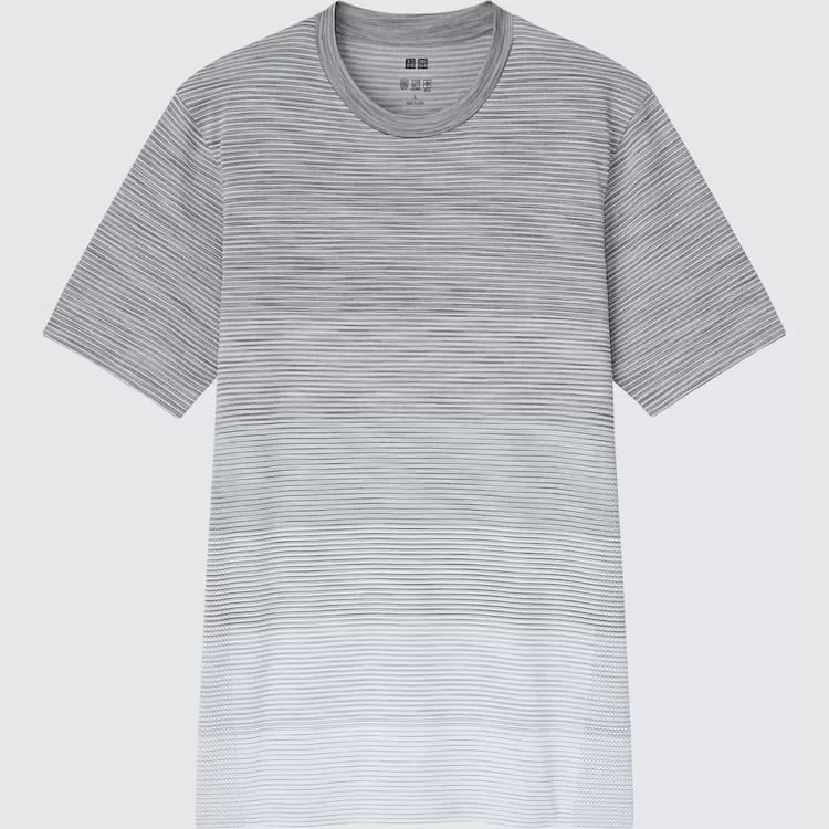 Uniqlo Dry-ex Crew Neck T-shirt Men’s Grey Uniqlo Dry-ex Crew Neck T-shirt Men’s Grey