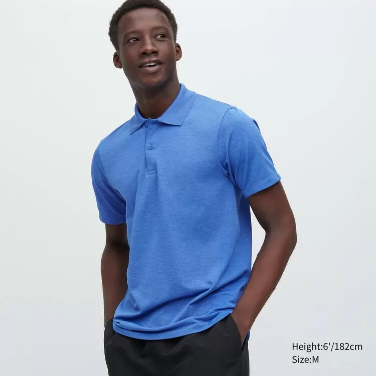 Uniqlo Dry-ex Men’s Polo Shirt Blue Uniqlo Dry-ex Men’s Polo Shirt Blue