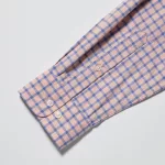 Uniqlo Extra Fine Cotton Broadcloth Regular Fit Checked (Button-down Collar) Men’s Shirts Pink