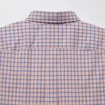 Uniqlo Extra Fine Cotton Broadcloth Regular Fit Checked (Button-down Collar) Men’s Shirts Pink