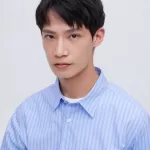 Uniqlo Extra Fine Cotton Broadcloth Regular Fit Striped Men’s Shirts Blue