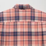 Uniqlo Flannel Regular Fit Checked (Regular Collar) Men’s Shirts Pink