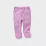 Uniqlo Fleece Cat Print Baby Pink Leggings