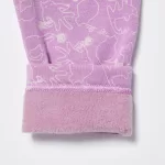 Uniqlo Fleece Cat Print Baby Pink Leggings