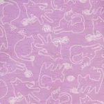 Uniqlo Fleece Cat Print Baby Pink Leggings