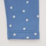 Uniqlo Fleece Footprint Baby Leggings Blue