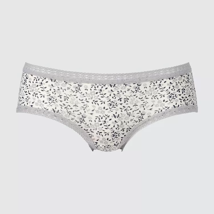 Uniqlo Floral Hiphugger Women’s Underwear Grey Uniqlo Floral Hiphugger Women’s Underwear Grey