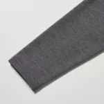 Uniqlo Heattech Extra Warm Cotton Scoop Neck Long Sleeved Thermal Tops Women Dark Grey