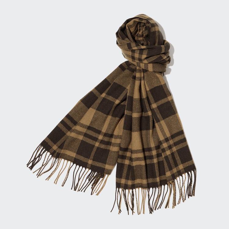 Uniqlo Heattech Patterned Women’s Scarves Brown Uniqlo Heattech Patterned Women’s Scarves Brown