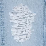 Uniqlo High Rise Straight Leg Distressed Women’s Jeans Blue