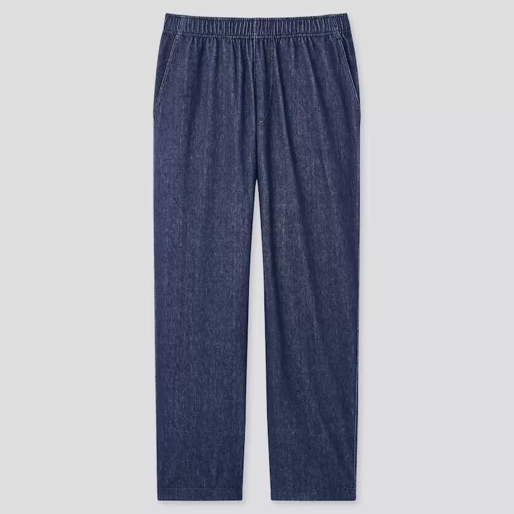 Uniqlo Homewear Jersey Relaxed Fit Ankle Length (2021 Season) Men Blue Uniqlo Homewear Jersey Relaxed Fit Ankle Length (2021 Season) Men Blue