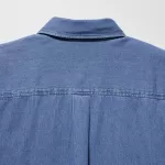 Uniqlo Indigo Denim Regular Fit (Regular Collar) Men’s Blue Shirts