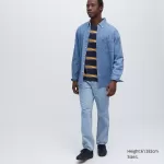 Uniqlo Indigo Denim Regular Fit (Regular Collar) Men’s Blue Shirts
