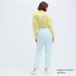 Uniqlo Ines De La Fressange Cotton Chino Pants Women Blue