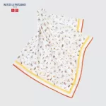 Uniqlo Ines De La Fressange Cotton Silk Blend Women’s Scarves White