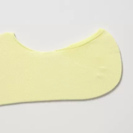 Uniqlo Invisible No-show Socks (Three Pairs) Women Yellow Blue Grey