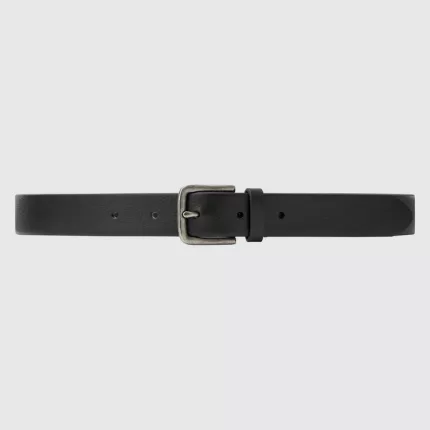 Uniqlo Italian Leather Vintage Style Men’s Belts Black