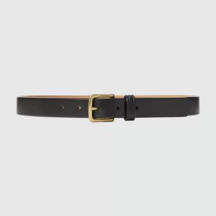 Uniqlo Italian Saddle Leather Belts (2021 Season) Men Dark Brown