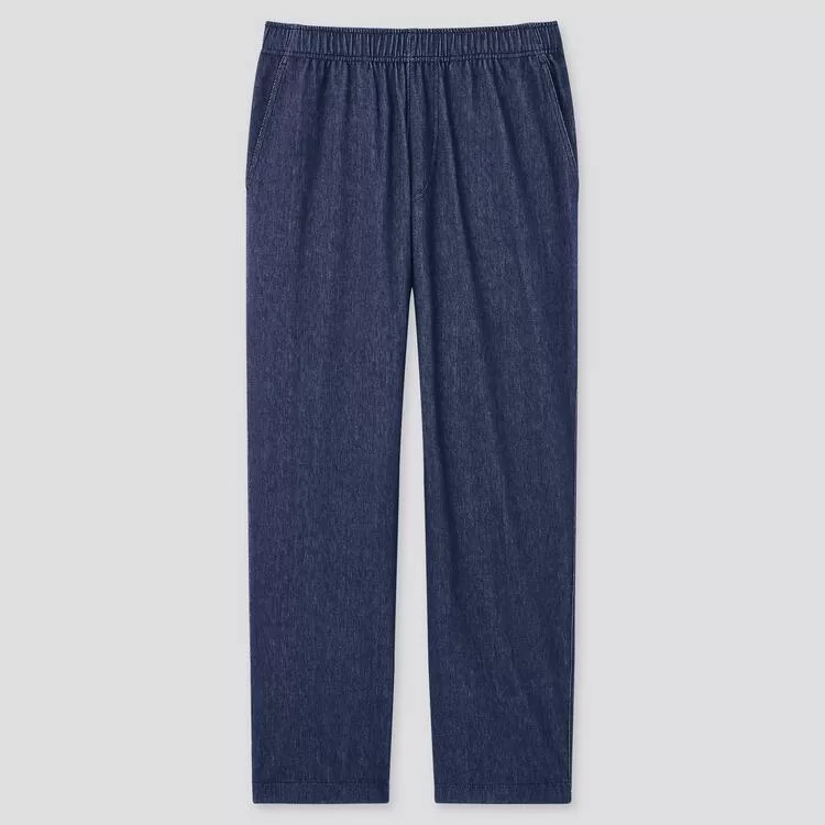 Uniqlo Jersey Relaxed Fit Ankle Length Pants (2021 Season) Men’s Blue Uniqlo Jersey Relaxed Fit Ankle Length Pants (2021 Season) Men’s Blue