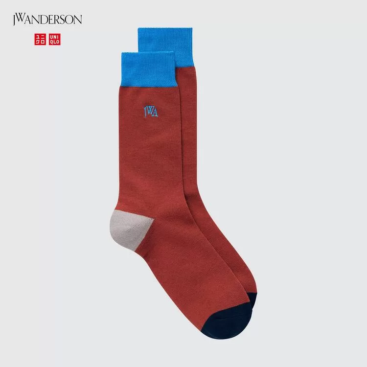 Uniqlo Jw Anderson Men's Socks Orange-IRP567931