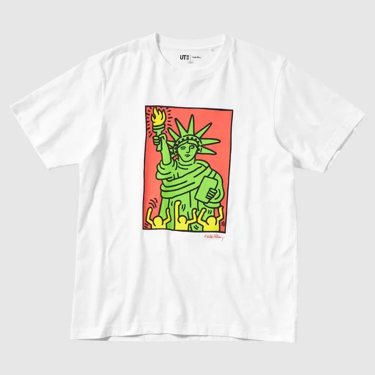 Uniqlo Keith Haring Ut Printed Men’s White T-Shirt Uniqlo Keith Haring Ut Printed Men’s White T-Shirt
