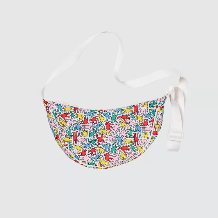 Uniqlo Keith Haring Ut Round Mini Shoulder Bags Men White Uniqlo Keith Haring Ut Round Mini Shoulder Bags Men White