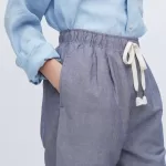 Uniqlo Linen Blend Easy Women’s Homewear Grey