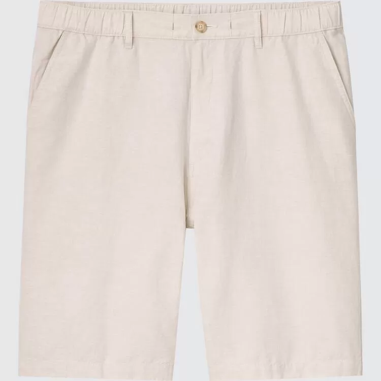 Uniqlo Linen Blend Men’s Shorts Beige Uniqlo Linen Blend Men’s Shorts Beige