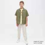 Uniqlo Linen Blend Relaxed Fit Jogger Pants Boys Beige