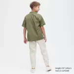 Uniqlo Linen Blend Relaxed Fit Jogger Pants Boys Beige