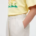 Uniqlo Linen Blend Relaxed Fit Jogger Pants Boys Beige