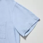 Uniqlo Linen Blend Short Sleeved Set Women’s Homewear Blue